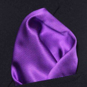 NEW Gascoigne Purple Silk Pocket Square Men's